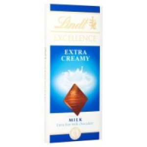 Lindt Excellence Extra Creamy Milk Chocolate Bar 100G £1.60
