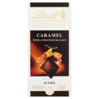 Tesco  Lindt Excellence Dark Caramel With Sea Salt Bar 100G