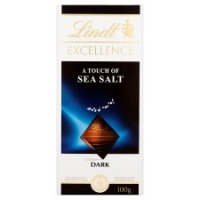 Tesco  Lindt Excellence Touch Of Sea Salt Dark Chocolate Bar 100G