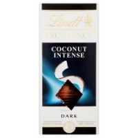 Tesco  Lindt Excellence Dark Chocolate Coconut Bar 100G