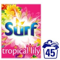 Tesco  Surf Tropical Lily Washing Powder 45 Wash 3.185Kg