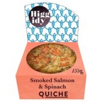 Ocado  Higgidy Little Whisky Smoked Salmon & Spinach Quiche