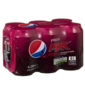 Pepsi Max Cherry 6 x 330ml cans