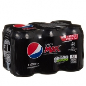 Pepsi Max 6 x 330ml cans