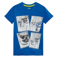 Debenhams Bluezoo Boys blue pug print t-shirt