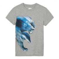 Debenhams Bluezoo Boys grey tiger print t-shirt