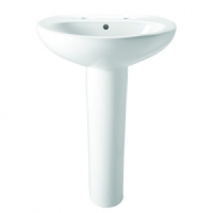 Wickes Portland with Basin with Full Pedestal 550mm £35.99