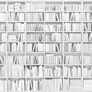 ohpopsi Library Wall Mural Black & White X-large £79.99