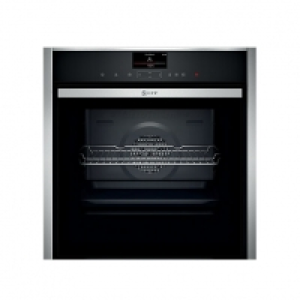 Neff B47VS34N0B Single Multi Function Steam Oven Black With