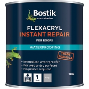 Bostik Flexacryl Instant Repair for Roofs Grey 1kg &pound;14.99