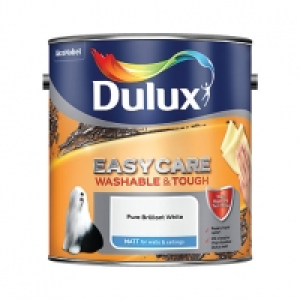 Dulux Easycare Matt Paint Pure Brilliant White 2.5L £20.99
