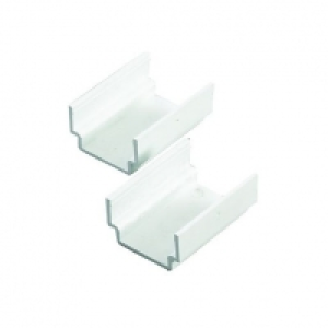 Wickes Mini Trunking Coupler White 38x25mm 2 Pack