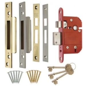Era British Standard CE 5L Fortress Sashlock 64mm Brass/Chro