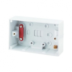 Wickes Pattress Box For Cooker Control Units 2 Gang 47mm &pound;1.49