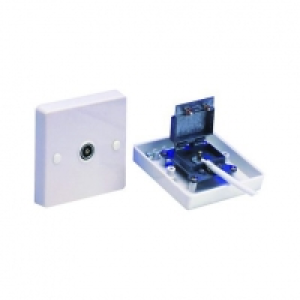Wickes UHF/VHF Coaxial Screen Flush Outlet Plt £6.98