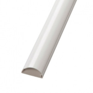 D-Line Self-Adhesive 1/2 Circle Decorative Micro-Trunking Wh