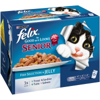 Wilko  Felix As Good As It Looks Pouch Cat Food Fish Selection in J