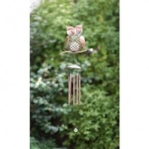 Solar Owl Windchime