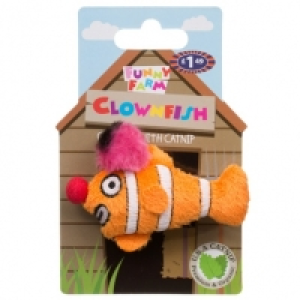 Funny Farm Cat Toy with Catnip - Clownfish