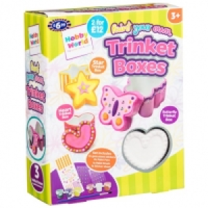 Paint Your Own Trinket Boxes 3pk
