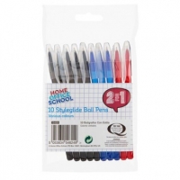 Poundland  Style Glide Ball Pen 10 Pack