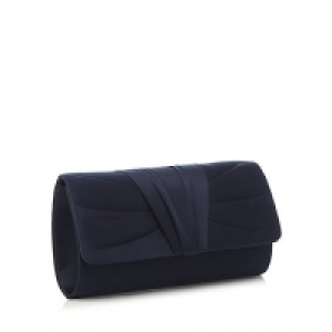 Navy ruched pleat clutch bag £17.60