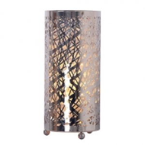 Natalie Silver Metal and Clear Crystal Glass Table Light £32.00