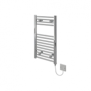 Kudox Electric Towel Radiator 400 x 700mm Flat Chrome £94.99