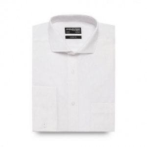 White double cuff regular fit shirt £15.00