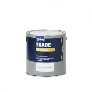 Wickes Trade Eggshell Paint Pure Brilliant White 2.5L £20.98