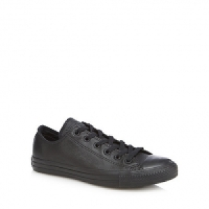 Black All Star leather trainers &pound;44.00