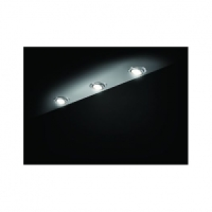 Wickes Rory Tilt Downlight Kit Brushed Chrome Brushed Chrome