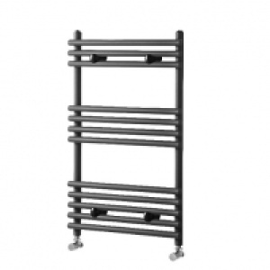 Wickes Liquid Round Vertical Anthracite 1200 x 500mm Radiato