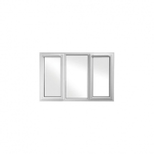 Wickes Upvc A Rated Casement Window White 1770 x 1010mm Side