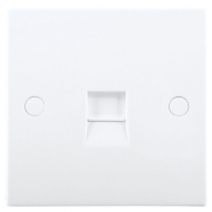 British General 1 Gang Slave Telephone Socket White &pound;3.99