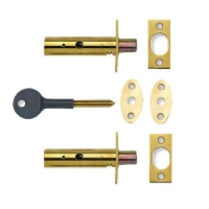 Yale P-2PM444-PB-2 Door Security Bolt Brass Pack 2 £15.89
