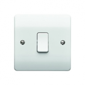 MK K4870RPWHI 10A Light Switch 1 Gang 1 Way