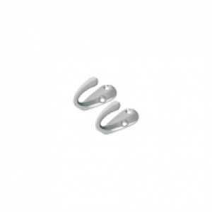 Wickes One Prong Hook Satin Nickel 2 Pack £2.99