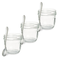 Aldi  Glass Stubby Jars 3-Pack