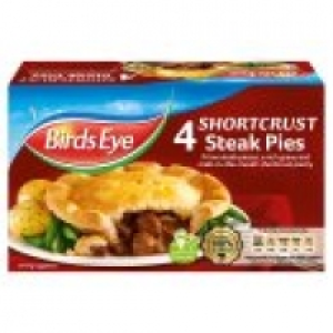 4 Shortcrust Steak Pies £2.50