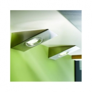 Wickes Wedge LED Kitchen Light Satin Stainless Steel 2 Pack