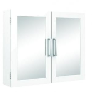 Wickes Bathroom Double Mirror Cabinet White 600mm £54.99