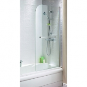 Wickes Half Radius Bath Screen Silver Effect Frame £160.00