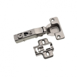 Wickes 110 Degree Clip On Cabinet Hinge Nickel Plated 35mm 2 £11.24