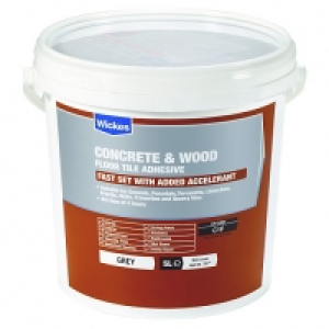 Wickes Concrete & Wood Floor Tile Adhesive 5L £19.99
