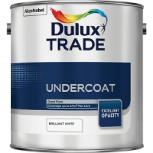 Dulux Trade Undercoat Paint Brilliant White 2.5L £23.98