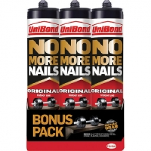 UniBond No More Nails Original Cartridge Triple Pack 300ml £12.99