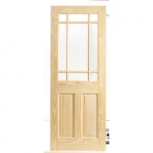 Wickes Truro Internal Softwood Door Pine Glazed 1981x686mm £94.99
