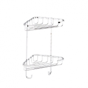 Croydex Rust Free Small Two Tier Corner Basket &pound;12.99