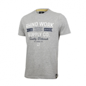 Rhino Workwear T-shirt Grey Extra Large £6.49